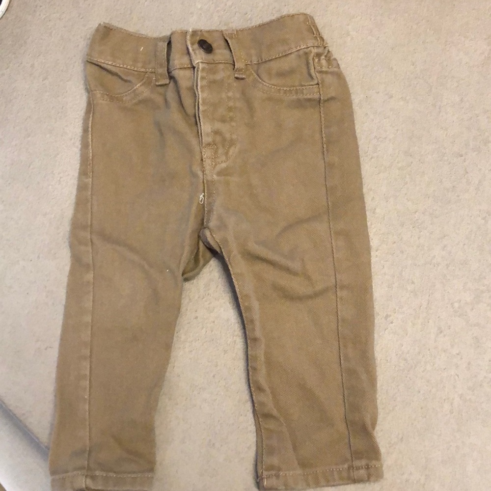 7 for all man kind tan baby denim pants